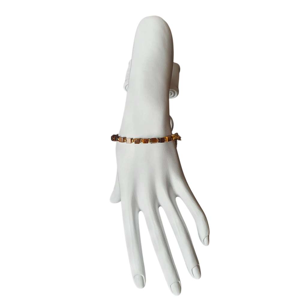 Tigerauge Armband – Warme Naturtöne