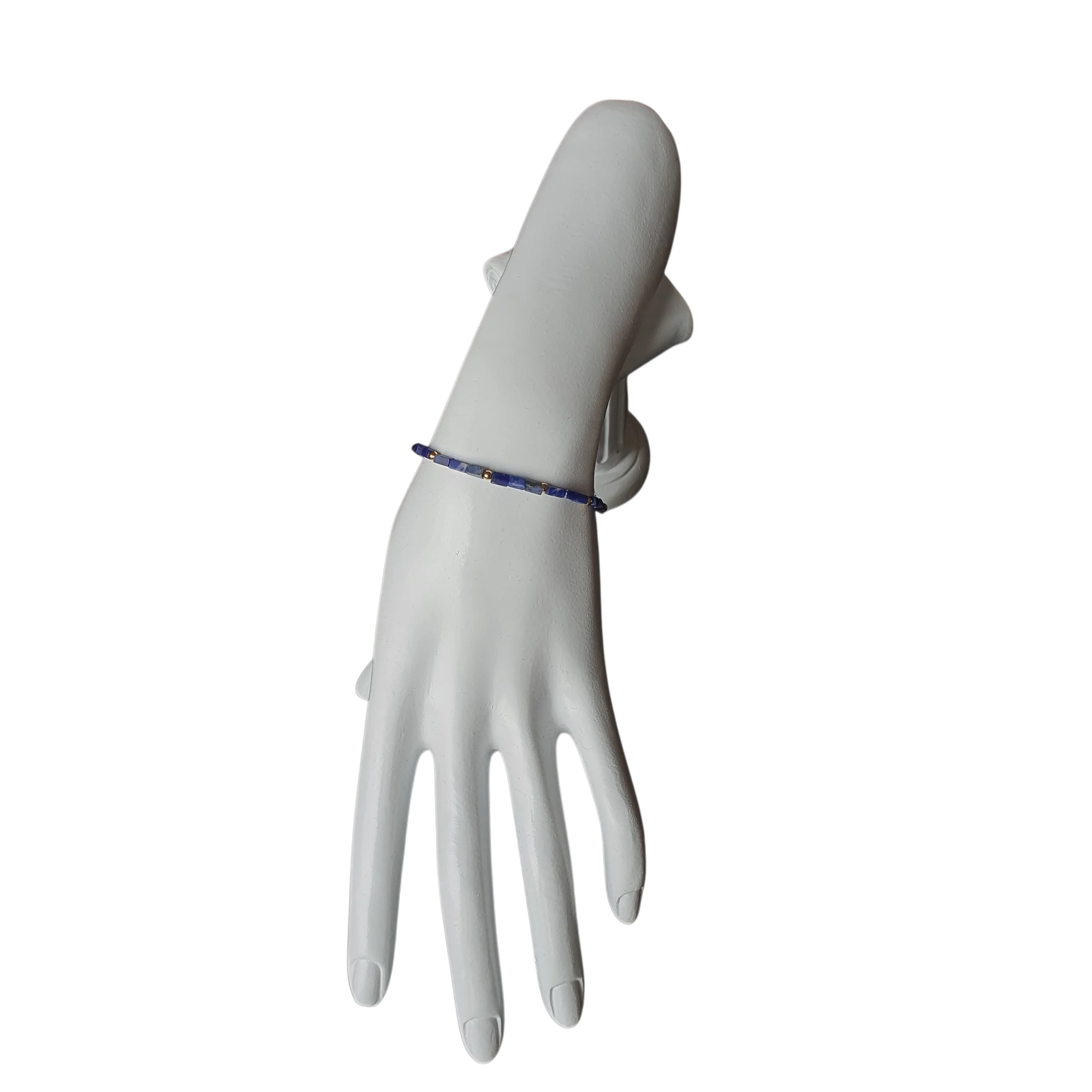 Armband aus Lapislazuli mit feinen Spacer-Elementen