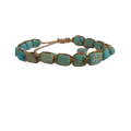 Imperial-Jaspis Armband – Handgefertigter Look (Hellblau)