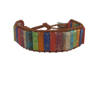 7 Chakra Armband – Energetischer Naturstein Look