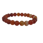 Roter Achat Perlenarmband – Ausdrucksstark