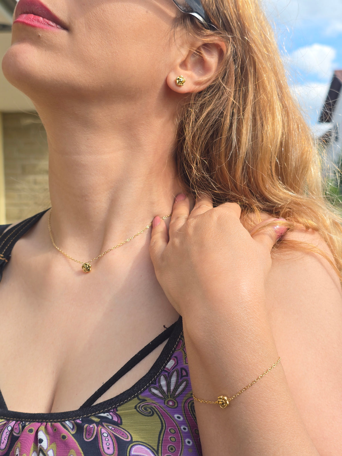 Roséa Schmuckset Gold – Blüte & Harmonie