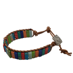 Zibazi-7chakra-naturstein-mehrfarbig-verstellbar-armband-Gesamtansicht