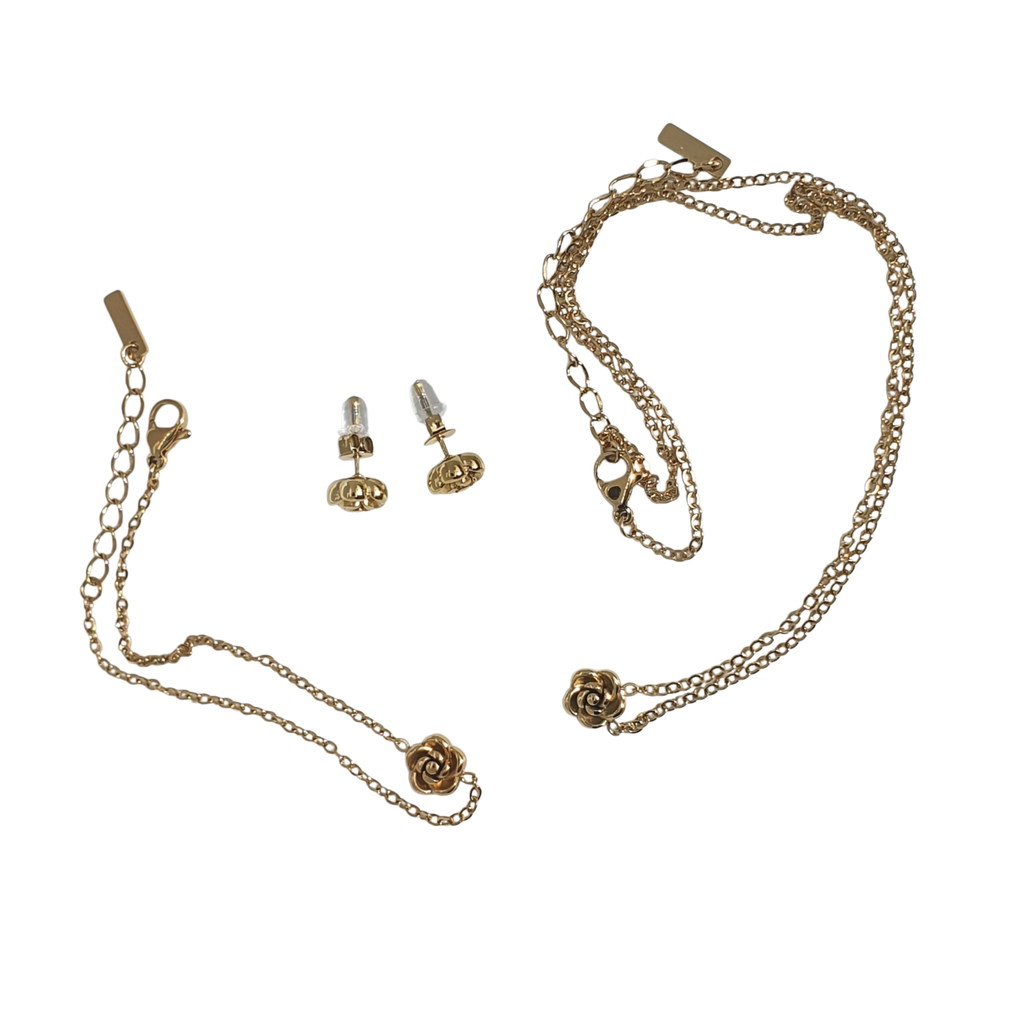 Roséa Schmuckset Gold – Blüte & Harmonie