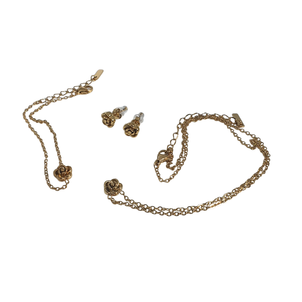 Roséa Schmuckset Gold – Blüte & Harmonie