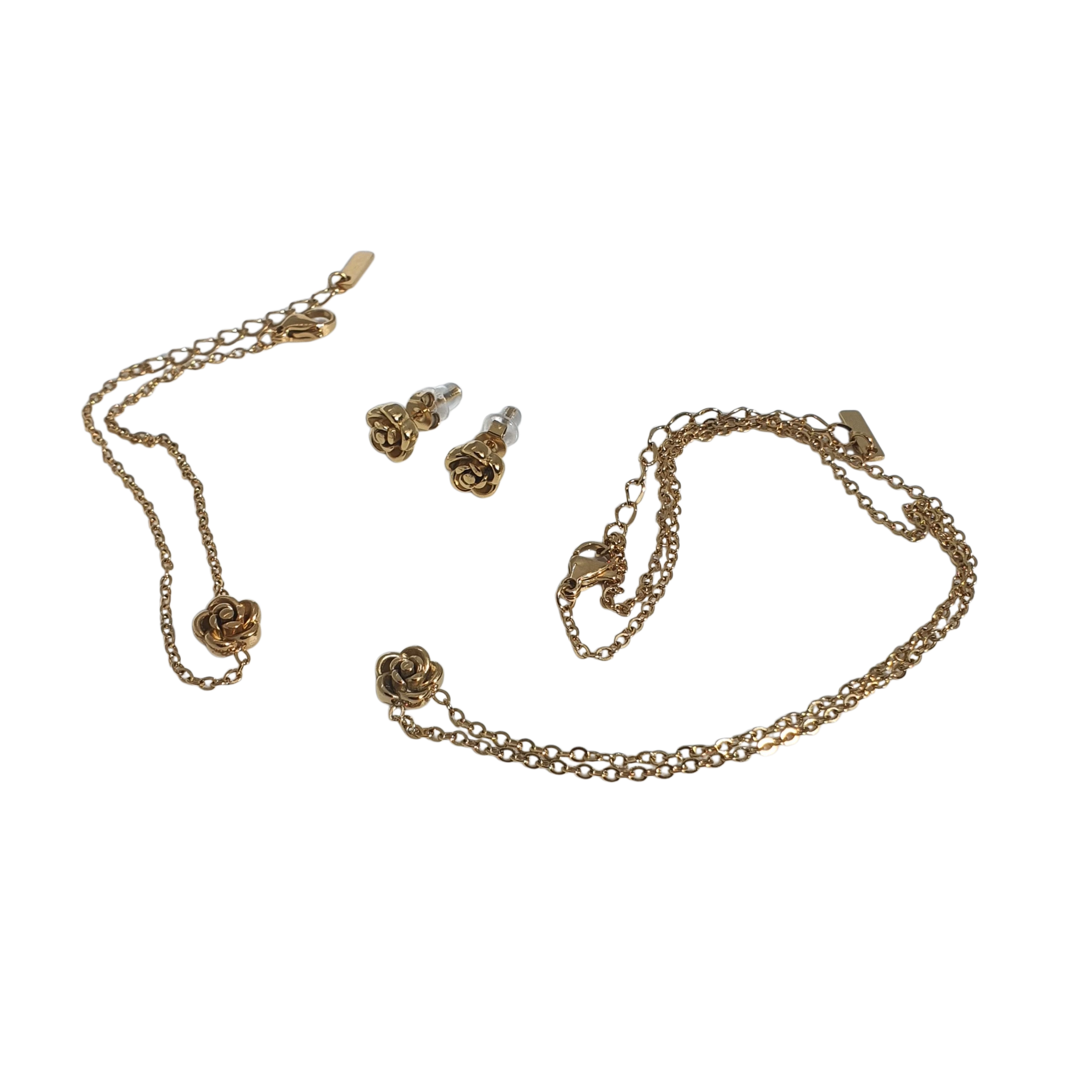 Roséa Schmuckset Gold – Blüte & Harmonie