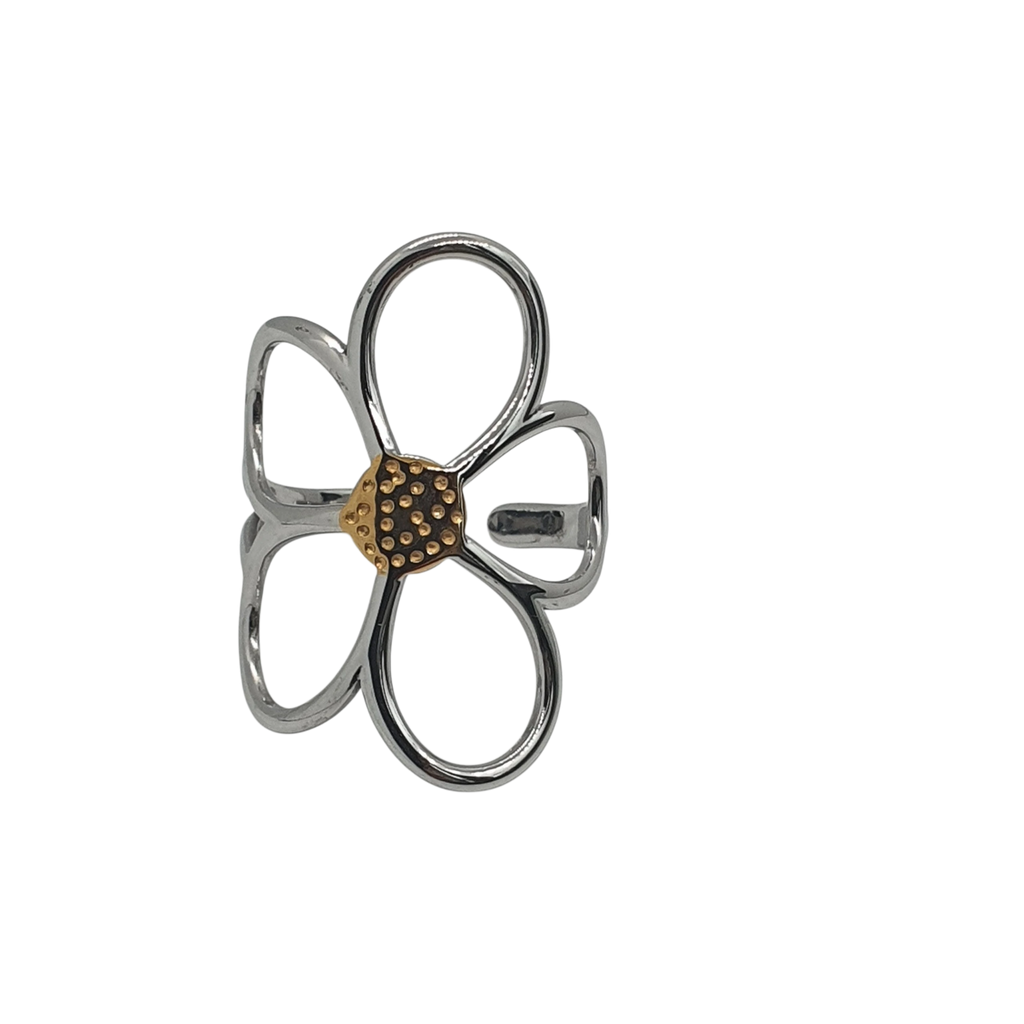Floréa Ring Silber – Blüte in Bewegung