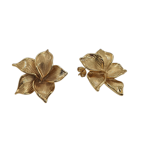 Aurelia Ohrringe – Goldene Blüte