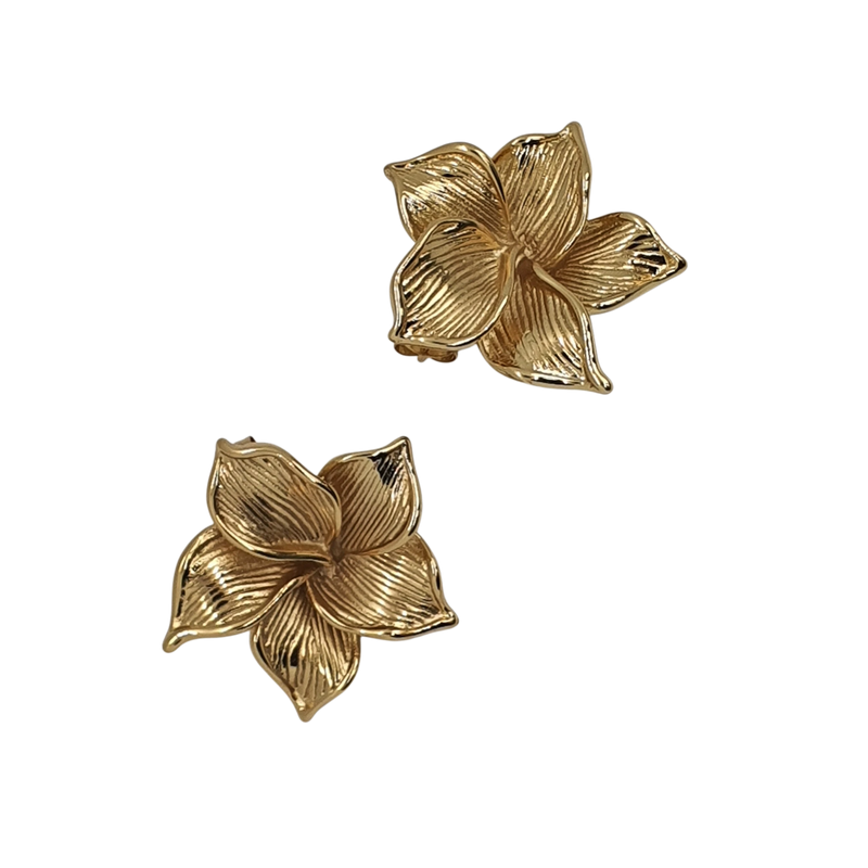 Aurelia Ohrringe – Goldene Blüte