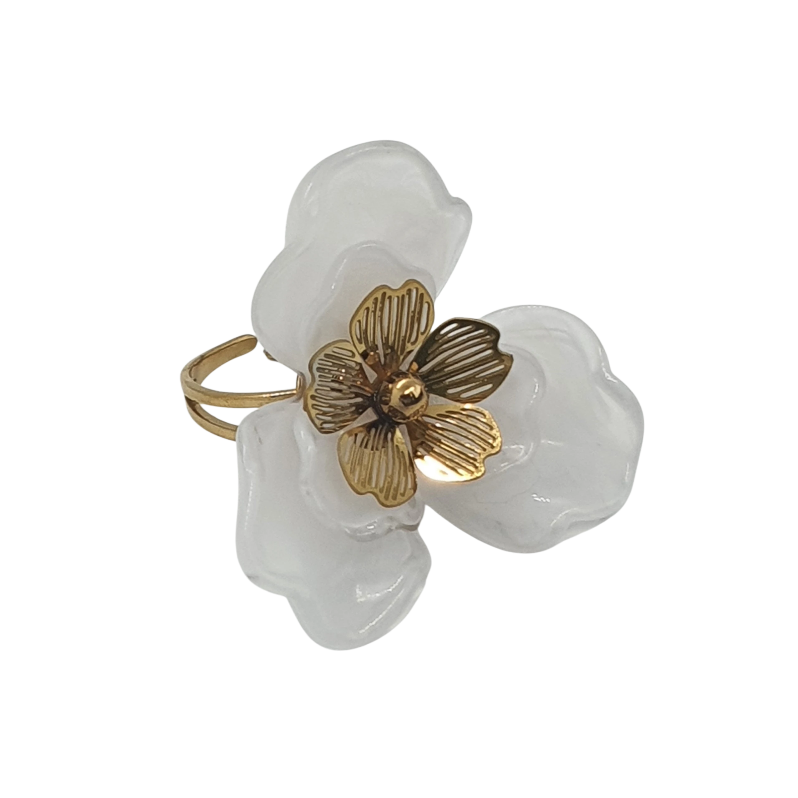 Luméa Ring Weiß – Blüte im Licht