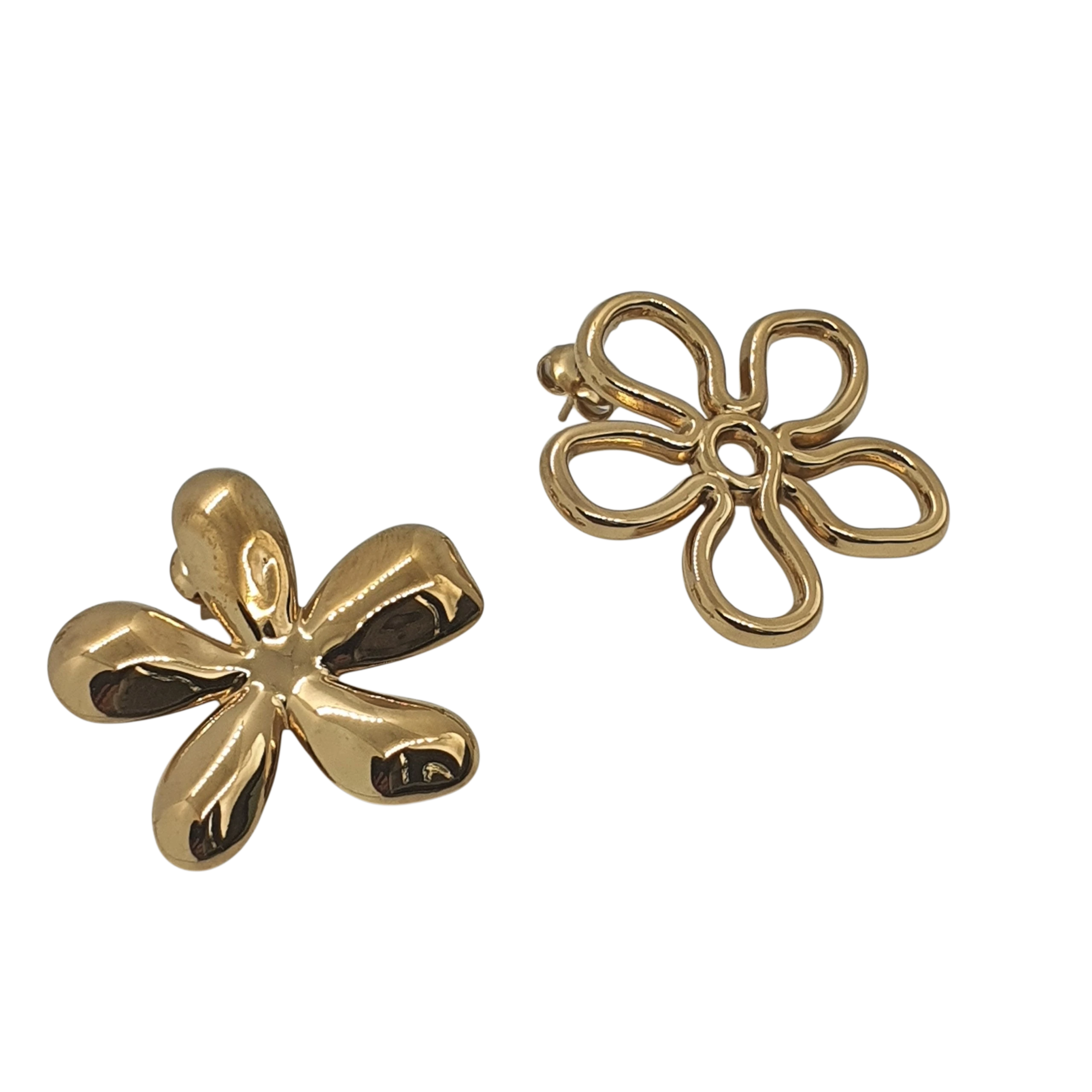 Eloria Ohrringe Gold – Florale Kunst