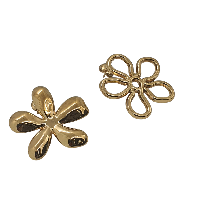 Eloria Ohrringe Gold – Florale Kunst