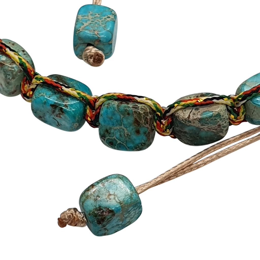 Zibazi-jaspis-naturstein-blau-verstellbar-armband-Detailaufnahme