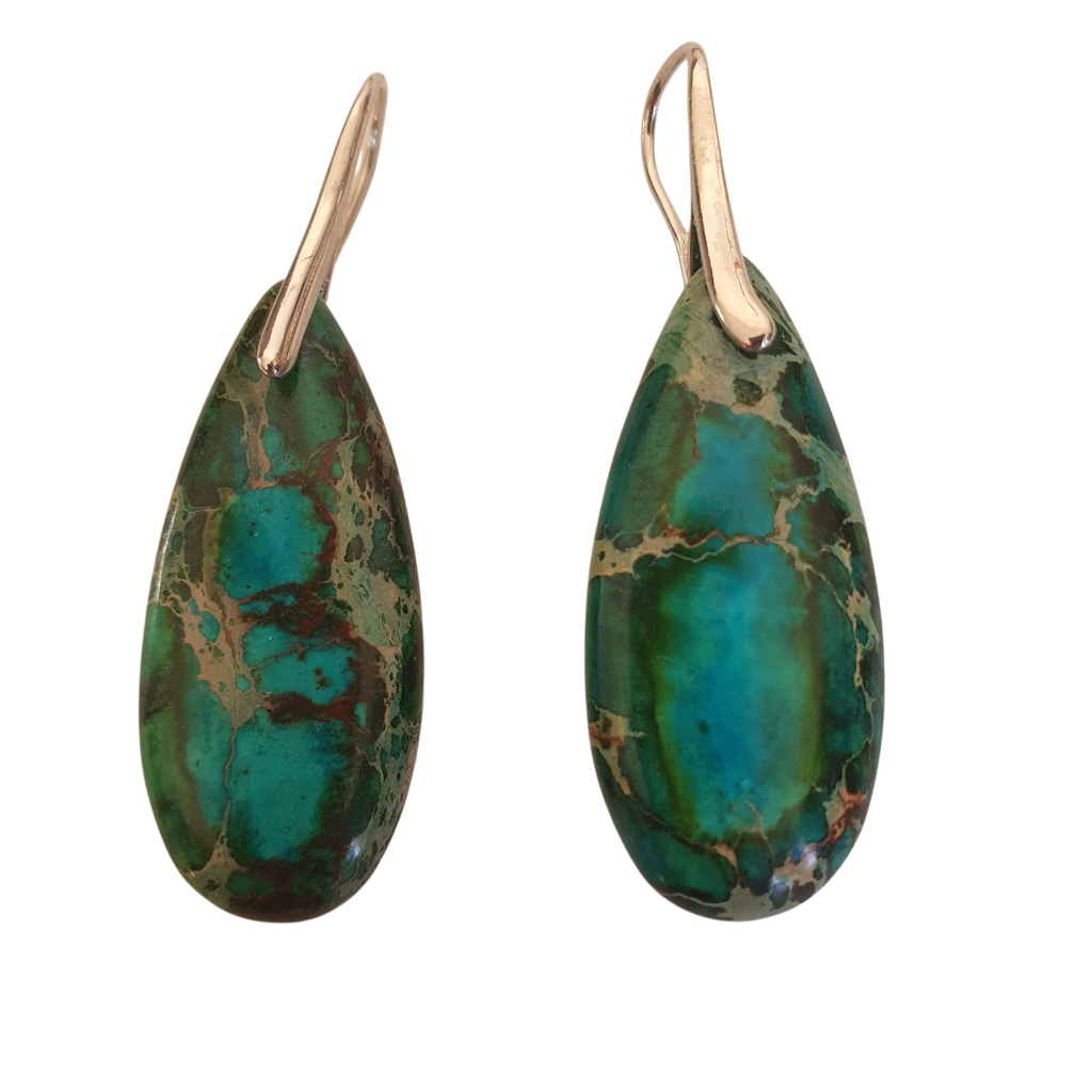 Zibazi-jaspis-blau-gestreift-edelstahl-versilbert-ohrringe-gesamtansicht