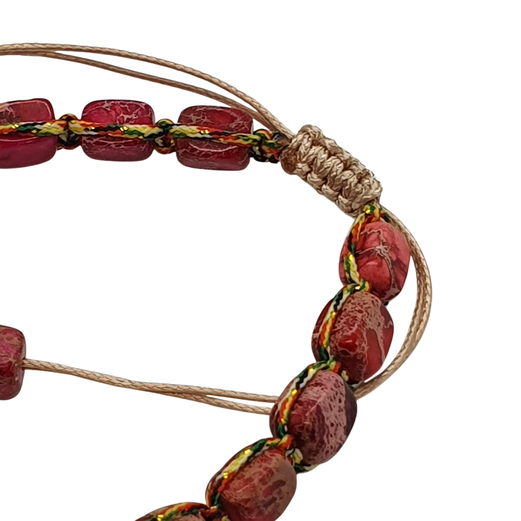 Zibazi-jaspis-naturstein-rot-verstellbar-armband-Detailaufnahme