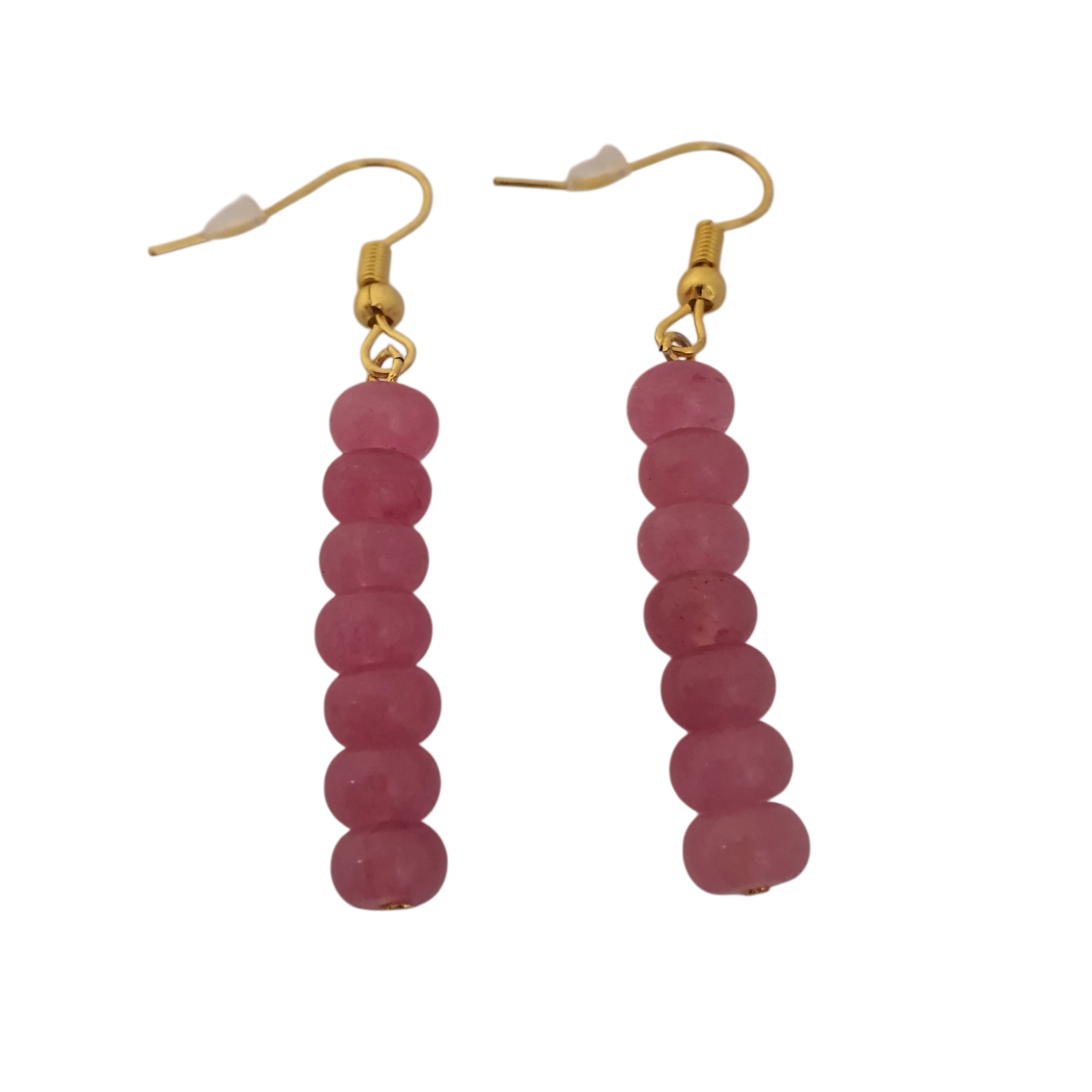 Zibazi-rosenquarz-perlen-edelstahl-vergoldet-ohrringe-gesamtansicht