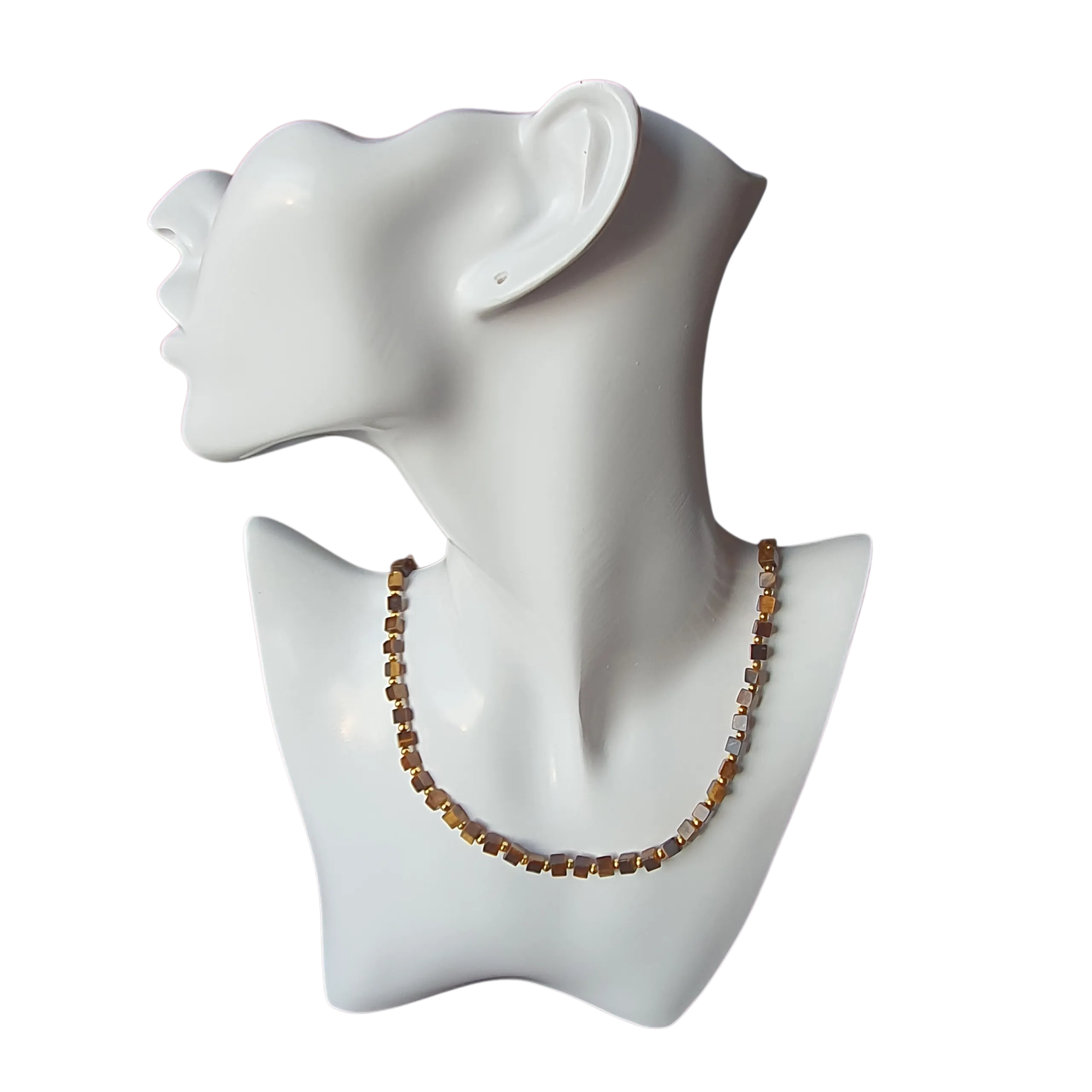 Zibazi-tigerauge-braun-perlen-edelstahl-vergoldet-halskette-am-model