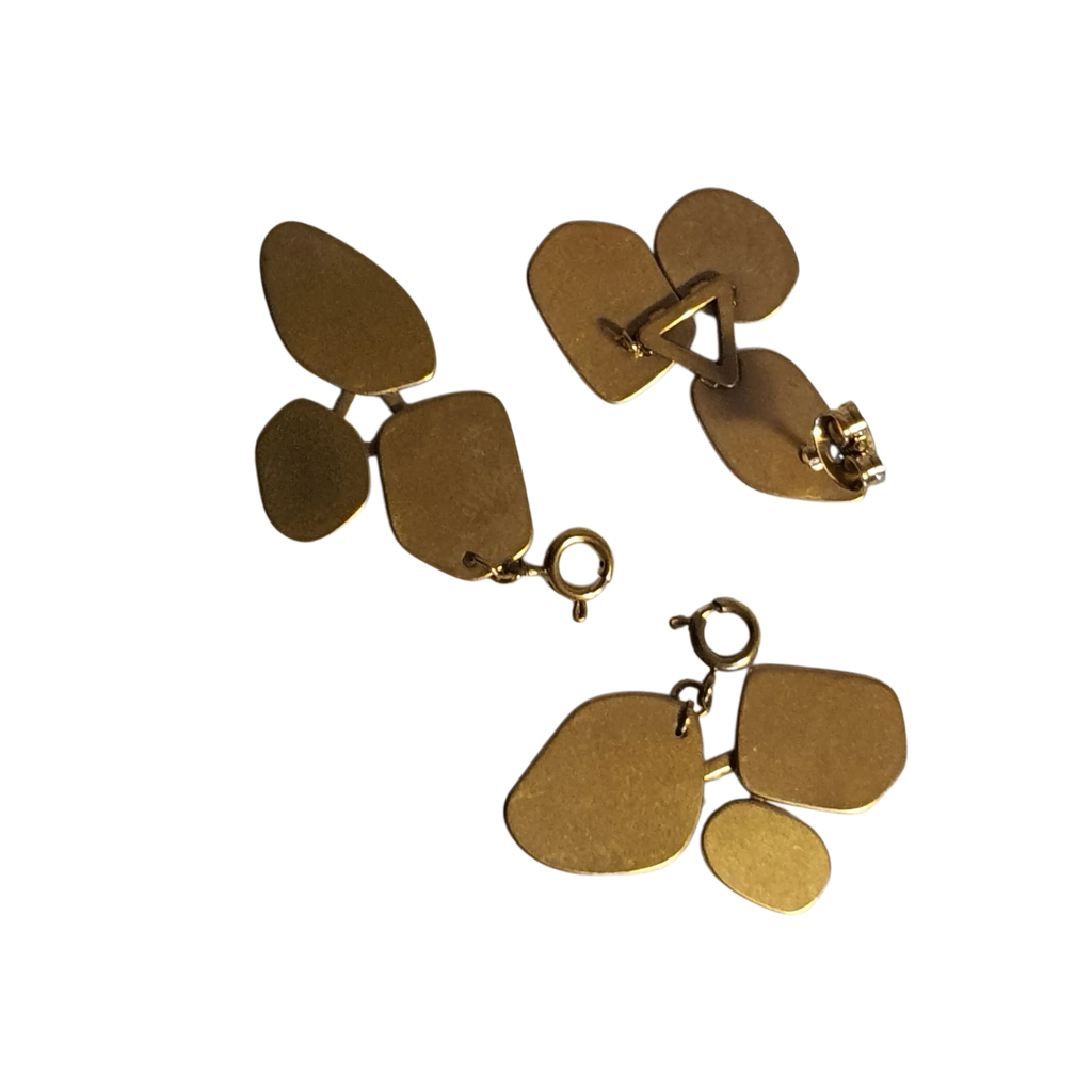 Zibazi-edelstahl-ohrstecker-gold-verstellbar-2in1-detailaufnahme